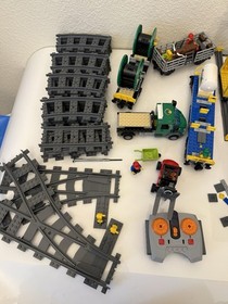 LEGO City #7898 Cargo Train Deluxe 99+% Complete w/ Instruction & Minifigures