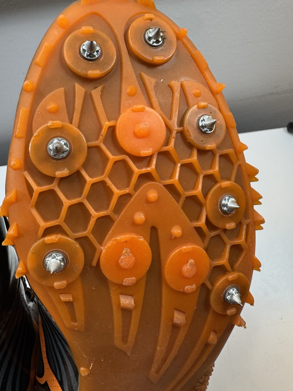 Puma Complete Running Spikes Men’s 11 Track & Field Cleats Orange Black thumbnail 10