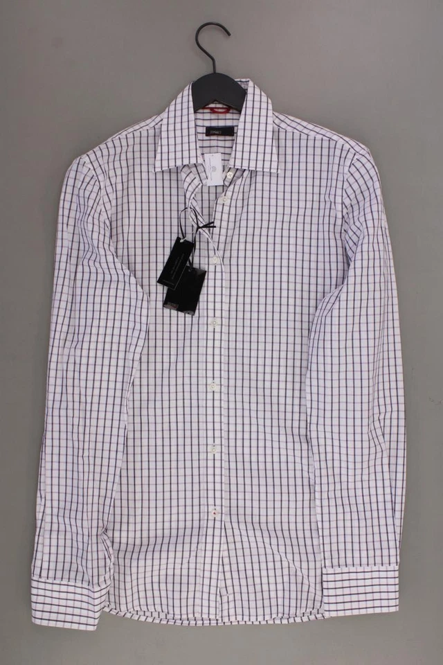 Cinque camicetta per uomo taglia Hemdgröße 39, M, 50 a quadri bianco di cotone - Immagine 4 di 4