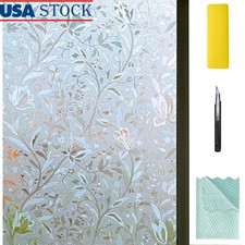 Static Cling Window Film 3D Decorative Privacy Heat Insulation UV Protection New
