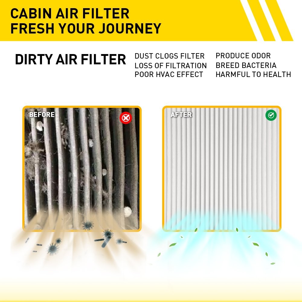 4Pack Cabin Air Filter for Freightliner cascadia Columbia 91559 AF26235 PA4857 H thumbnail 9