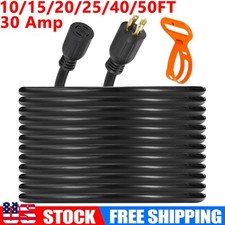 30A 10/15/20/25/40/50FT Generator Extension Cord, L14-30P/L14-30R, SJTW 10AWG/4C