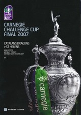 RUGBY LEAGUE CHALLENGE CUP FINAL PROGRAMME 2007 Catalan Dragons v St Helens