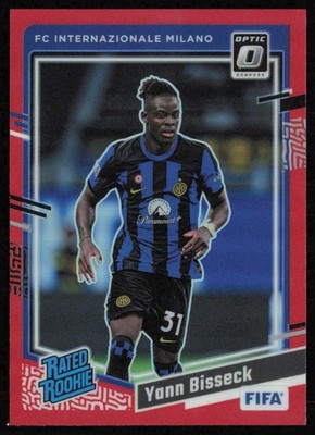 2023-24 Panini Donruss Yann Bisseck Red Optic Rated Rookie /299 Inter Milan #185