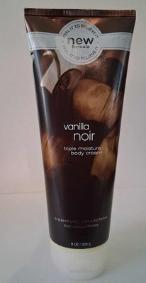 NEW Bath & Body Works Vanilla Noir Triple Moisturizing Body Cream Lotion Men 8oz