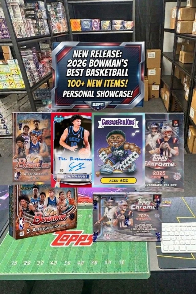 New Release Bowman Basketball & 100+ Different UPC Personals w/Frank
