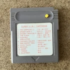 Super 12 in 1 Gameboy Game Cartridge - The Simpsons 2 / Spider-Man / NBA & More