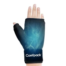 Hand Ice Pack Glove for Arthritis,Soft Gel Thumb Ice Pack Wrap Reusable Hot Cold