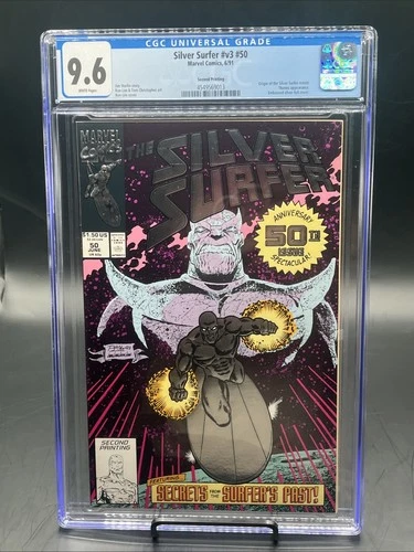 Silver Surfer #50 (Marvel Comics June 1991) CGC Graded 9.6 White Pages