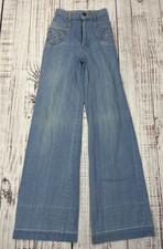VTG 70 s H.I.S. Bell Bottom Flare Jeans Women s Sz 21"x31" High Waist EFC RARE
