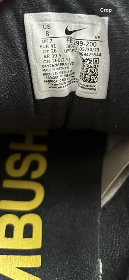 AMBUSH x Nike Air More Uptempo Low "Limestone" para hombre talla 8 - Usado - Sin caja Foto 4 de 4