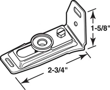 Prime-Line 161147 Steel Floor Mount Bi-Fold Door Pivot Bracket 2-3/4 L in.