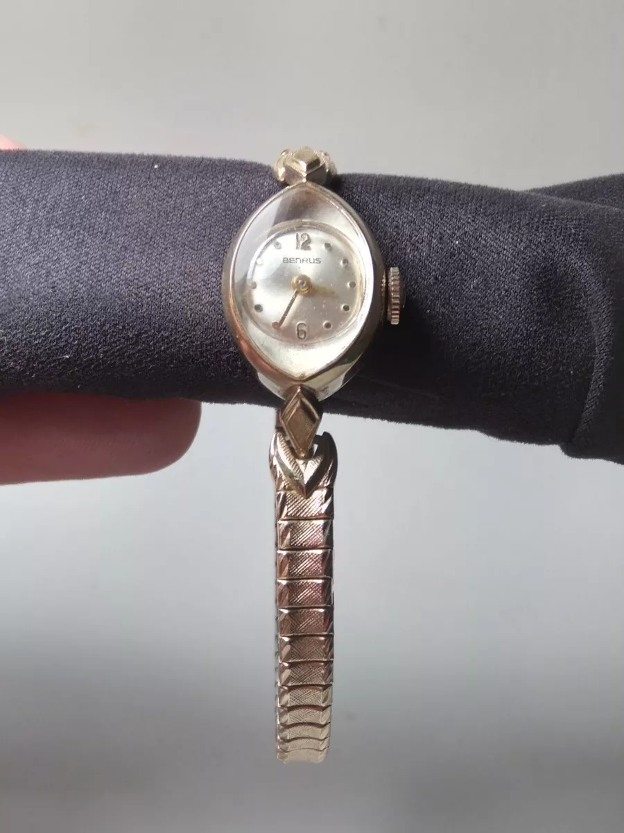 Benrus women's deals gold watch