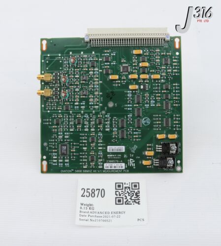 25870 ADVANCED ENERGY PCB OVATION 5060 60MHZ 4X V/I MEASUREMENT 2300579-A - Picture 1 of 8