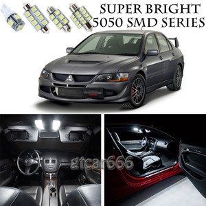 Details About 5050 Smd White Led Interior Lights Package Kit For 03 07 Mitsubishi Lancer 9pcs