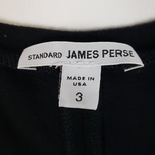 Standard James Perse Midikleid schwarz ärmellos V-Ausschnitt minimalistisch Größe 3 Large - Bild 4 von 6