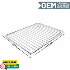 Universal 422mm x 321mm  Cooker Oven Grill Baking Pan Drip Tray Wire Rack Shelf