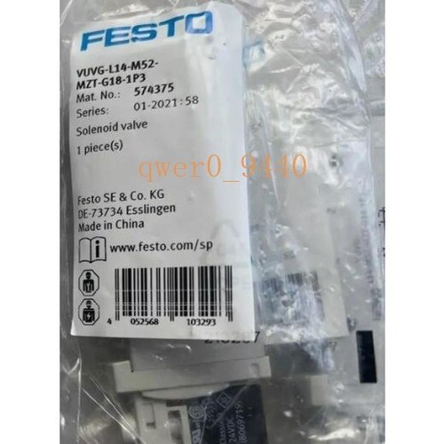 FESTO VUVG-L14-M52-MZT-G18-1P3 573371 1PC New Solenoid Valve Free Shipping - Picture 2 of 2