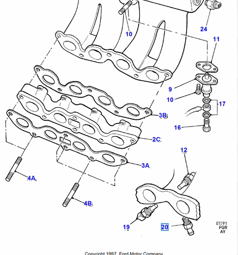 Ford Escort Rs Turbo Sanwich Plate Water Adapter Fiesta Turbo Inlet Adapter - Picture 3 of 4