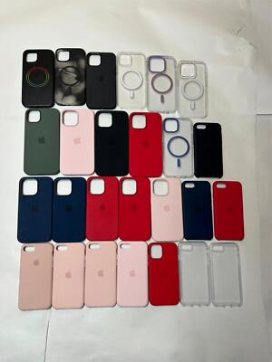 26x Pack Lot Genuine Apple & Otterbox Silicone & TPU Case for Mixed iPhones