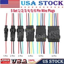 25 Sets Waterproof Car Connector Automotive Electrical Wire Connector Plug Kit