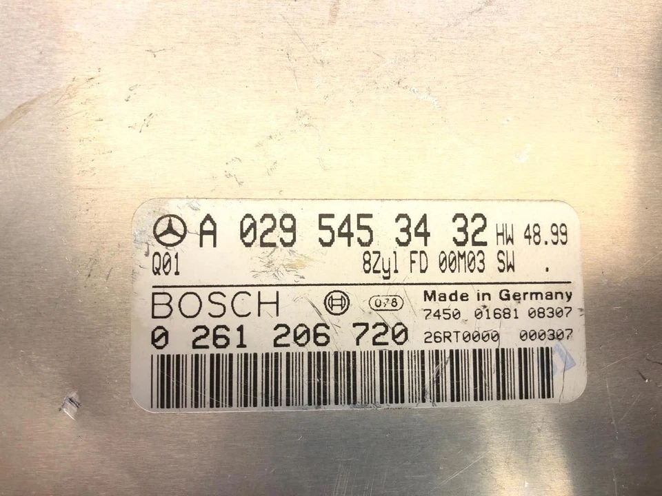 Módulo de control del motor 99-06 Mercedes Benz SL500 W129 a través de VIN F190921 0265453432 Foto 3 de 4