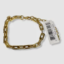 $46 Baublebar Women's Gold Harriet Pavé Box Link Bracelet