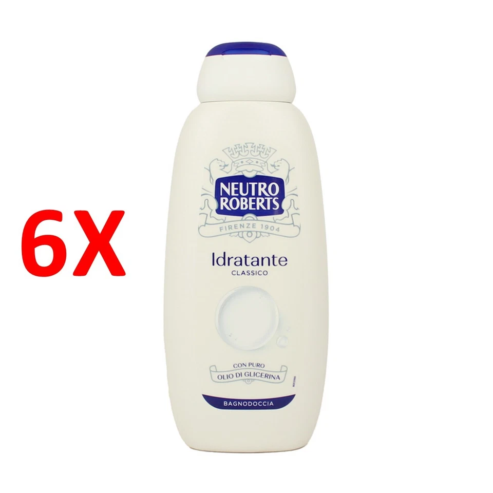 NEUTROROBERTS 6 X Neutro Roberts Bagnodoccia Idratante Con Glicerina Naturale 450 Ml