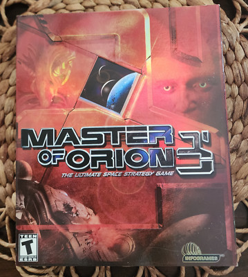 Masters of Orion 3 (2003) PC NEW USA COSTCO Retail Big Box Factory Sealed - Rare