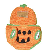 So Adorable Pumpkin Themed Baby Outfit 0-6 Months New