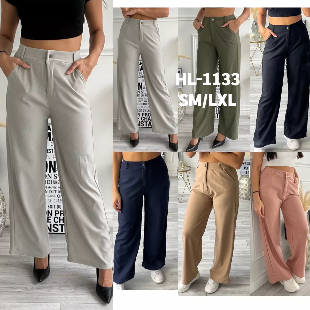 Buy Wide Leg Pants & Trousers for Womens & Girls – Offduty India