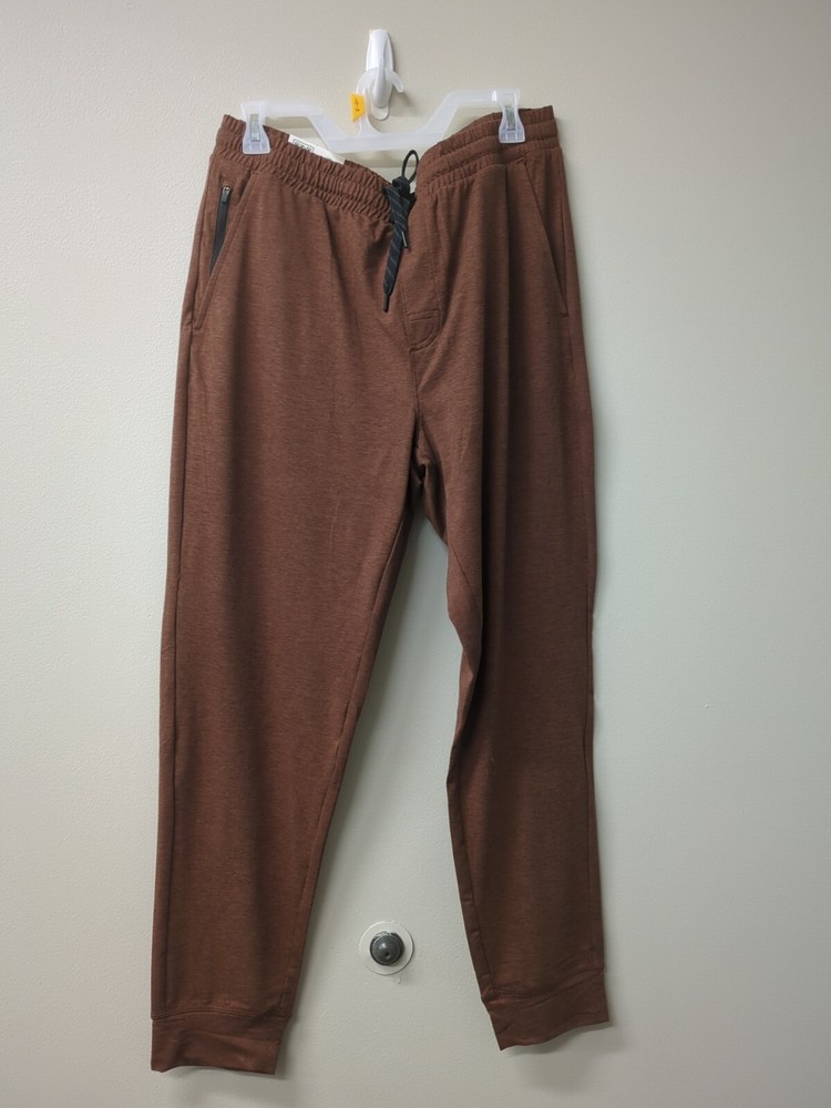 Member’s Mark R3-B Soft Joggers for Men Size Large in Cinnamon Stick