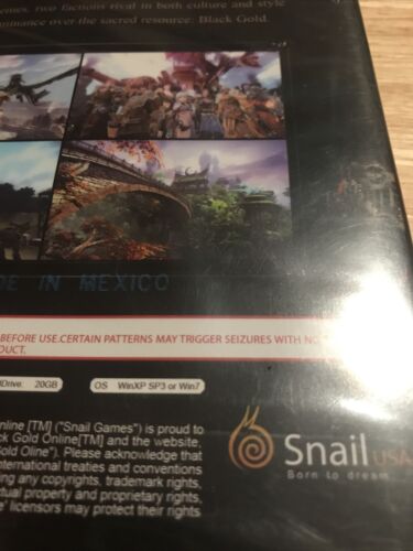Black Gold Online: Conqueror's Edition (PC, 2014) Factory Sealed Free Shipping - Picture 9 of 9
