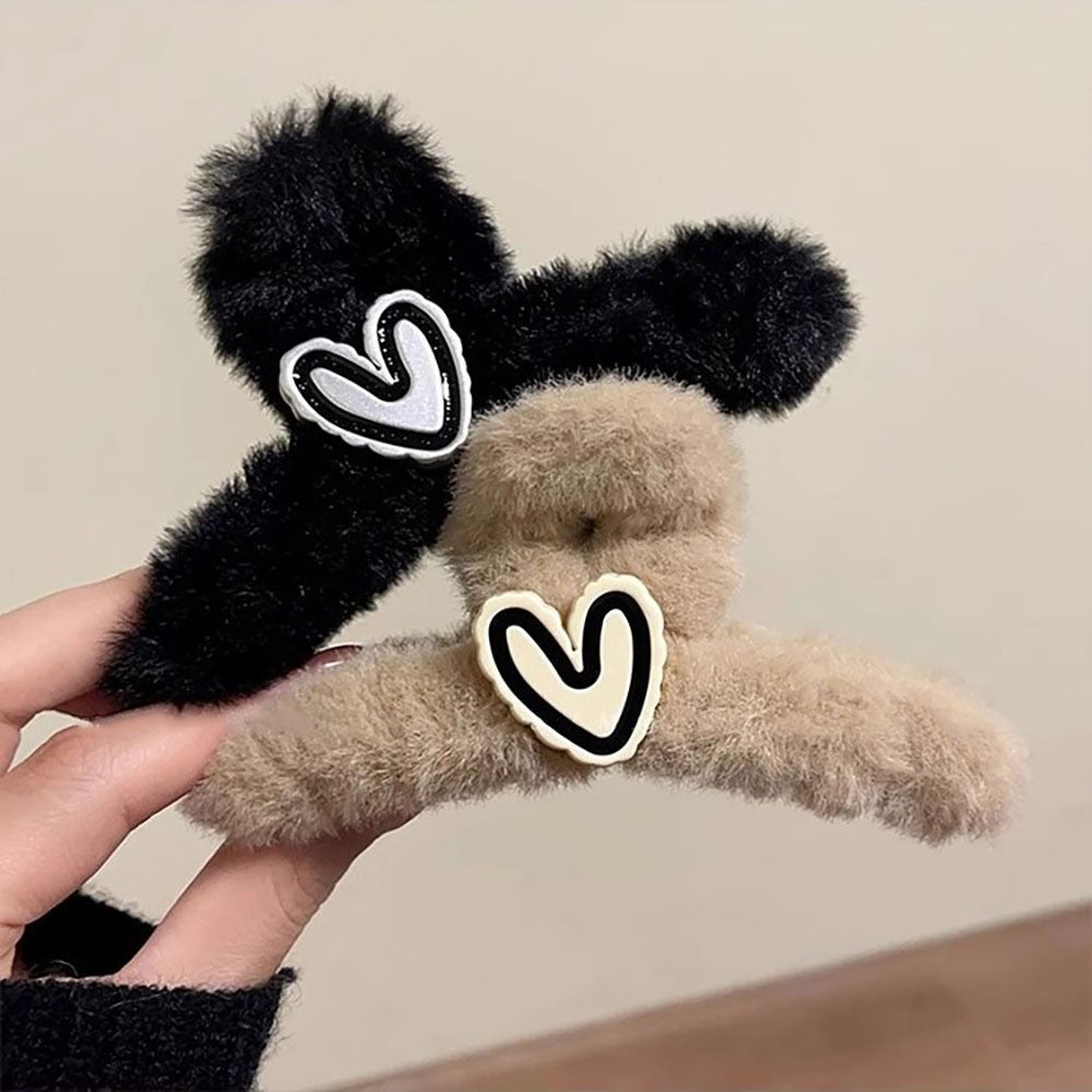 Stylish Plush Hair Claw Cute Fluffy Hair Clips Accessories Hair