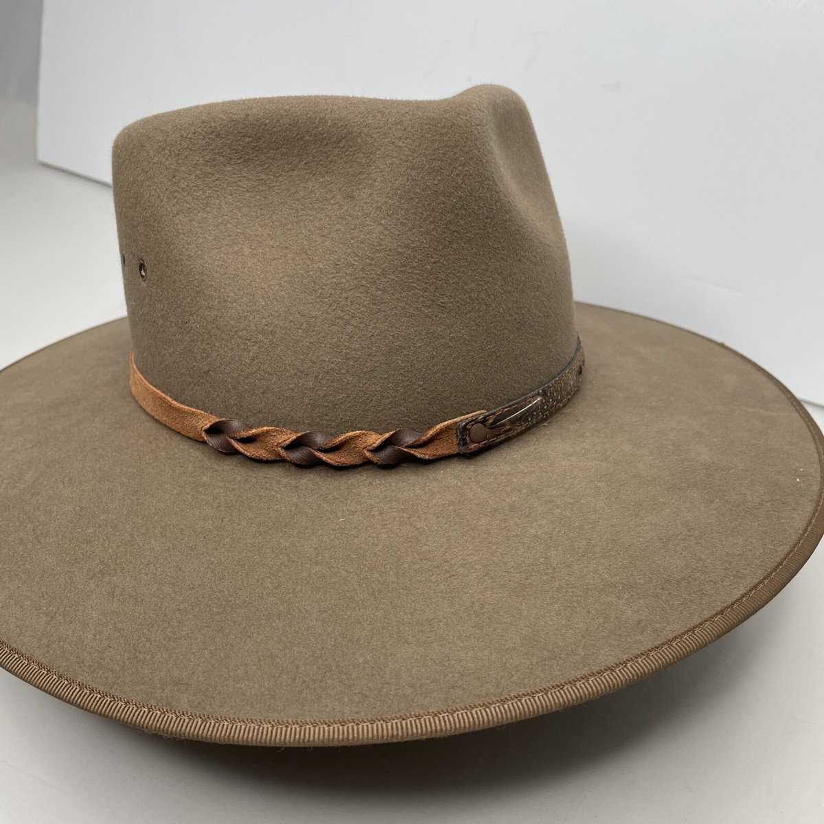 Vintage Australian Statesman Rabbit Fur Felt Hat 54cm / 6 3/4 | eBay