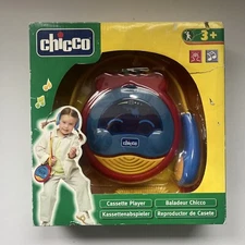 VTG Chicco Cassette Player W/ Headphones Kids Children Play Walkman Tape Y2K New