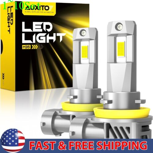 H11 LED Headlight Super Bulb Bright 6500K White 800000LM HIGH/LOW BEAM 1-10Set