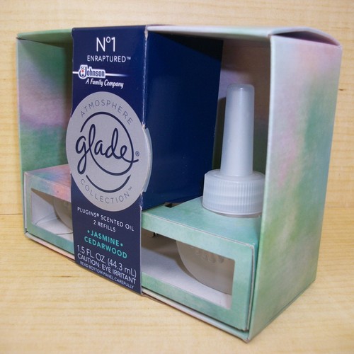 2 Refills Glade No 1 Enraptured Atmosphere PlugIns Scented Oil Jasmine Cedarwood - Picture 11 of 17
