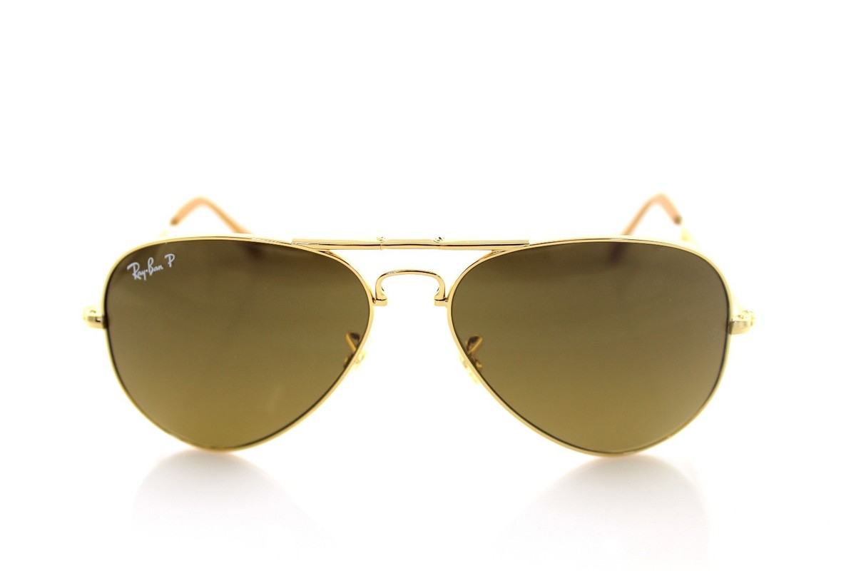 RayBan アビエーターL II GOLD イエローサイズ55 RARE RAY-BAN 22KT GOLD PLATED Folding Aviator Sunglasses RB