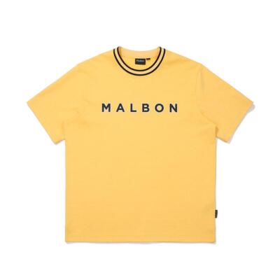 Tシャツ・カットソー Malbon Golf Malbon Pigment Uni Round T-Shirt YELLOW M5123PRS Genuine Malbon Golf Malbon Pigment Uni Round T-Shirt YELLOW