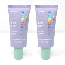 2x Naked Sundays Perfecting Priming Lotion Collagen Glow 100 Mineral Sunscreen