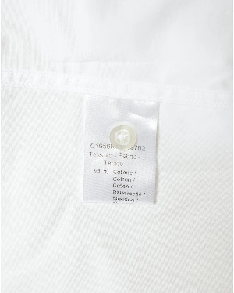 Camicia Daniele Alessandrini Shirt Cotone Uomo Bianco C1656R11863702 2 - Immagine 3 di 4