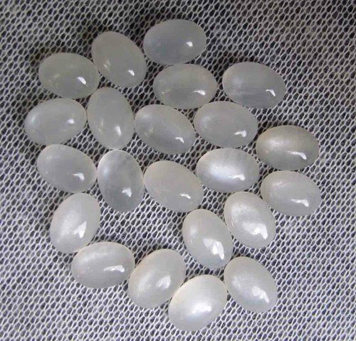 5*7 MM 17.30 Cts Natural Gray Moonstone Oval Loose Cabochon Gemstone