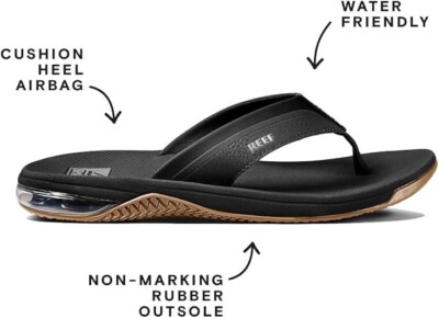REEF Anchor Beach Flip Flop Water Friendly Cushioning Heel  display picture 3