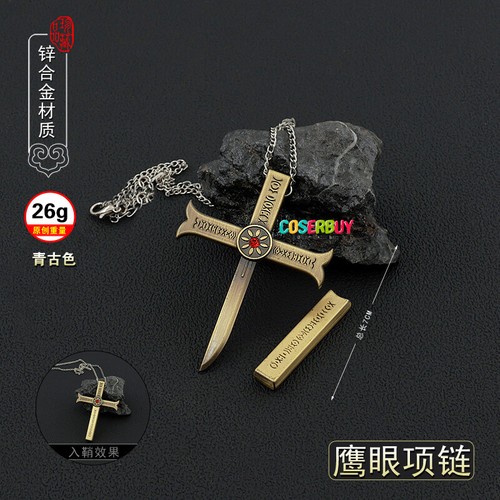 Anime Una Pieza Cosplay Dracule Mihawk Collar Modelo Armas Accesorios utilería - Imagen 6 de 14