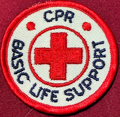 American Red Cross CPR Basic Life Support Sew On Patch 2.5''
