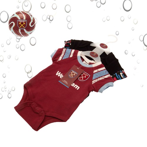 Paquete de 2 West Ham Baby Grows - Licencia Oficial, Tutus y baberos - Imagen 5 de 54