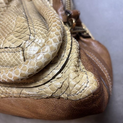 Exotic Skin Leather Handbag by CHLOE in Paraty Style - Picture 5 of 12