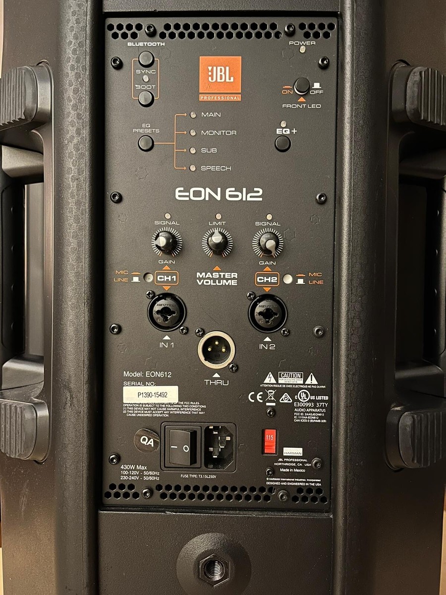 JBL EON612 500W 12in. Two-Way Self-Powered Sound Reinforcement