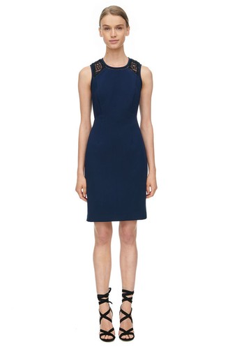 Rebecca Taylor Shift Dress with Lace 
